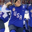 GANGNEUNG, SOUTH KOREA - FEBRUARY 22: USA's Brianna Decker #14 celebrates after a 3-2 shoot-out win against Canada in the gold medal game at the PyeongChang 2018 Olympic Winter Games. (Photo by Andre Ringuette/HHOF-IIHF Images)

